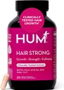 HUM Saç Güçlü Günlük Saç Büyümesi Biotin, çinko, Vitamin B12 Büyümeyi Desteklemek için, Kadın ve Erkekler için Sağlıklı Saç Desteği için B12 Vitamini, 30 Vegan Capsules