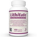 Lityum Aspartate 10 mg | Supports Cognitive Function & Brain Health with Aging | NSF sertifikalı | Ruh Clarity, Sağlıklı Mood & Longevity | Natural Supplement | 100 Capsules