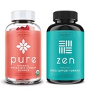 WellPath Pure Apple Cider Vinegar with Mother Gummies & Zen Mood Support Supplements Sche - Detox & Calm Energy Kombinasyon, Vegan, 60 Cts Every