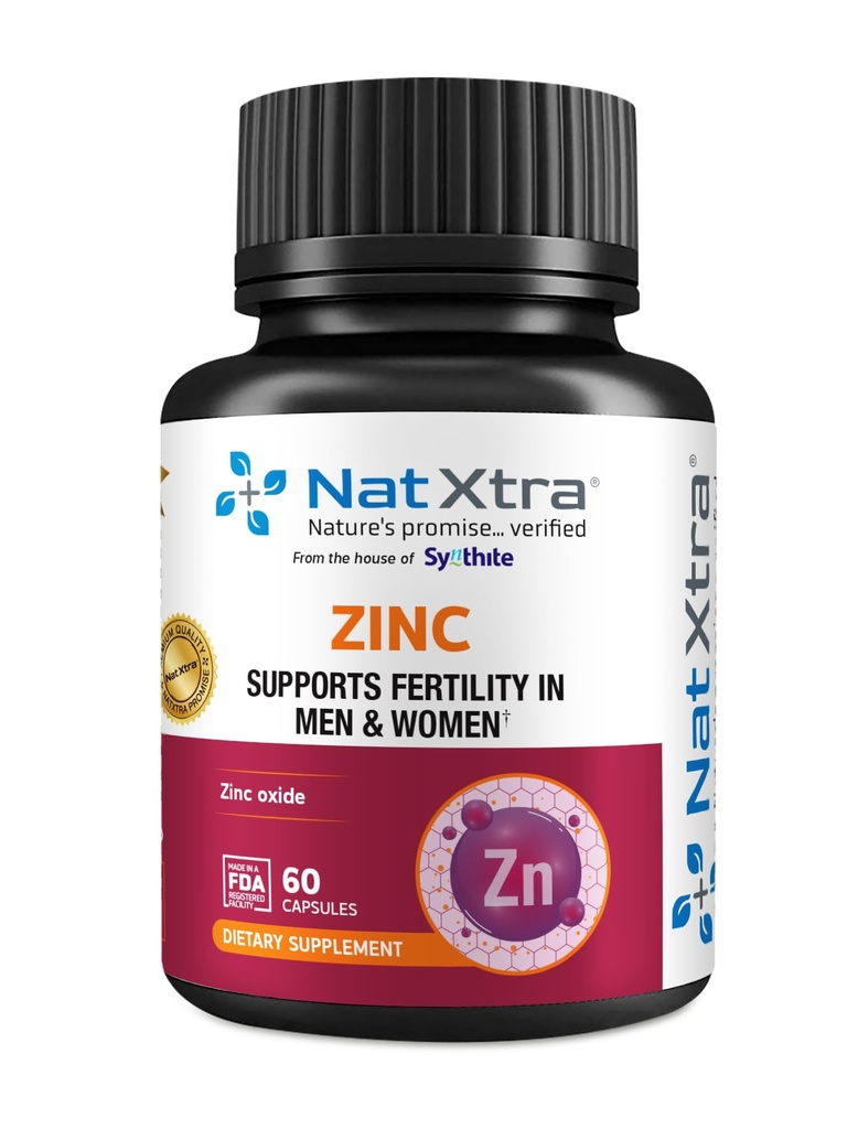 NatXtra Zinc | Fertility Support, Immunity Support, Sexual Health Support