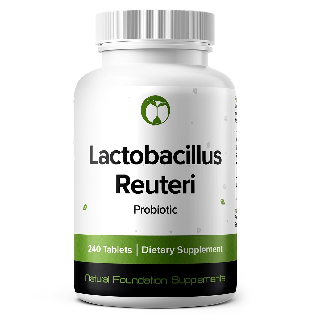 Lactobacillus Reuteri Probiyotik Supplement 240 Tablet 3 Milyar CFU Probiyotiks for Men & Women Supports Intestinal Digestive & Gut Health (240, Lactobacillus Reuteri)