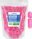 XPRS Nutra Μέγεθος 00 Κενές κάψουλες - 1000 Count Empty Gelatin Κάψουλες - Χάπια DIY Καψάκιο Γέμισμα - Γέμισμα χάπια Gel Caps για Do-It-Yourself Συμπληρώματα (Pink)
