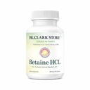 Dr. Clark Betaine HCL Digestive Enzymes - Asit Reflux Tıp, Hydrochloric Asit Protein Tamam, Optimal Digestion Formula, 100 Gelatin Capsules, 425 mg
