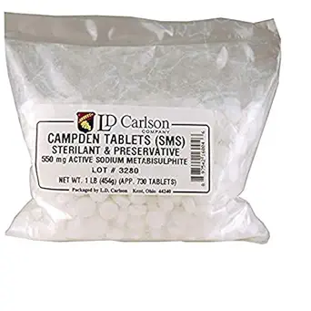 LD Carlson - sodyum Campden Tabletler - 1 lb