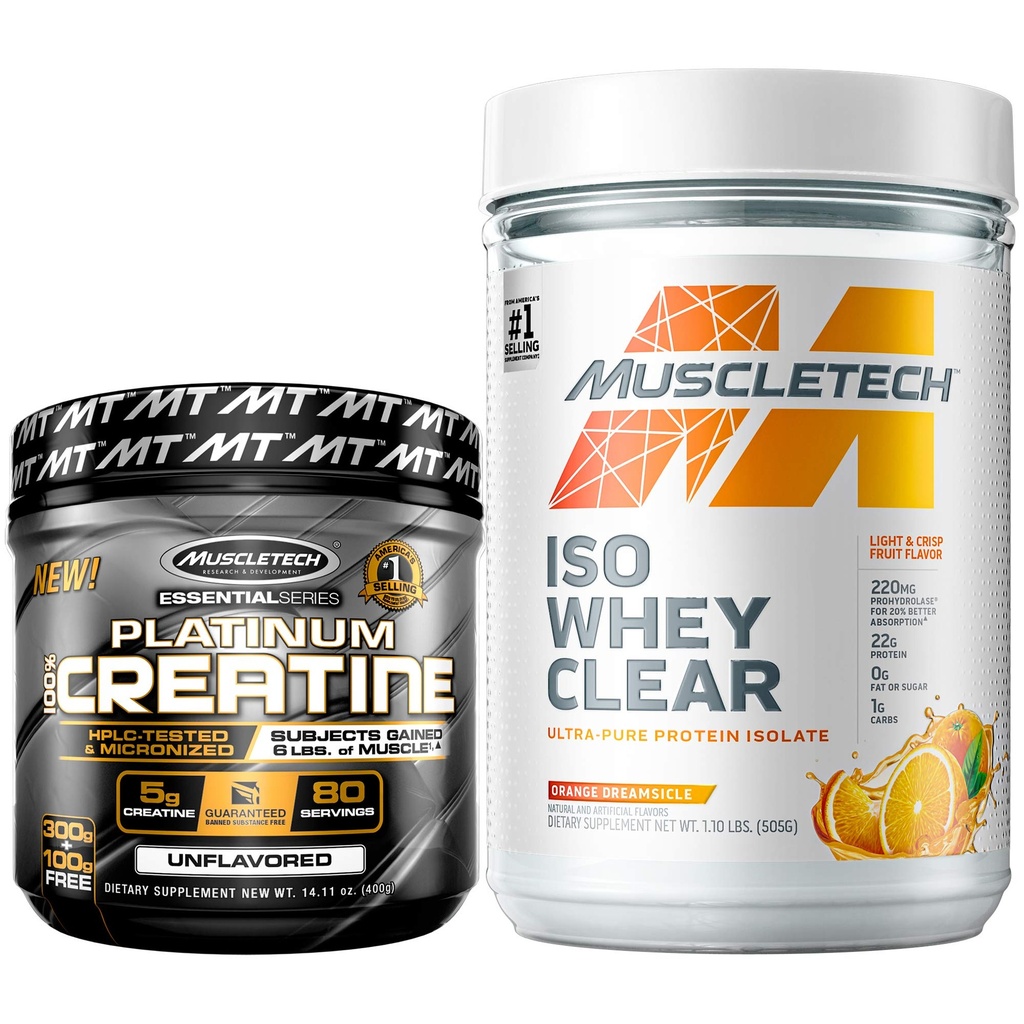 KasTech Kretine + Whey proteini Isolate Sche Platinum Tinatine Iso Whey Clear, Orange