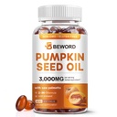 Pumpkin Seed Oil with Saw Palmetto Softgels, 3000mg Per Serving, 600 Softgels | Cold-Pressed with Essential Fatty Acids & Phytosterols | Supports Hair, Urinary, Bladder & Prostate Health | Non-GMO