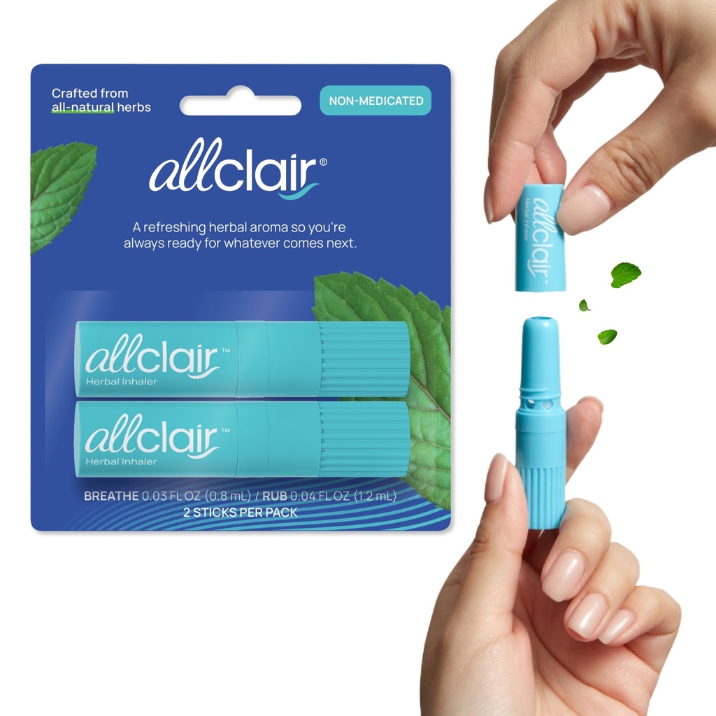 Nausea Relief Inhaler - Hareket Hastalığı, Sabah Hastalığı, İlaçlar, Stres - Hızlı, Doğal, Uyuşturucu Özgür, Sigara içilmeyen Seyahat Temeli - 2 Inhalers Paket