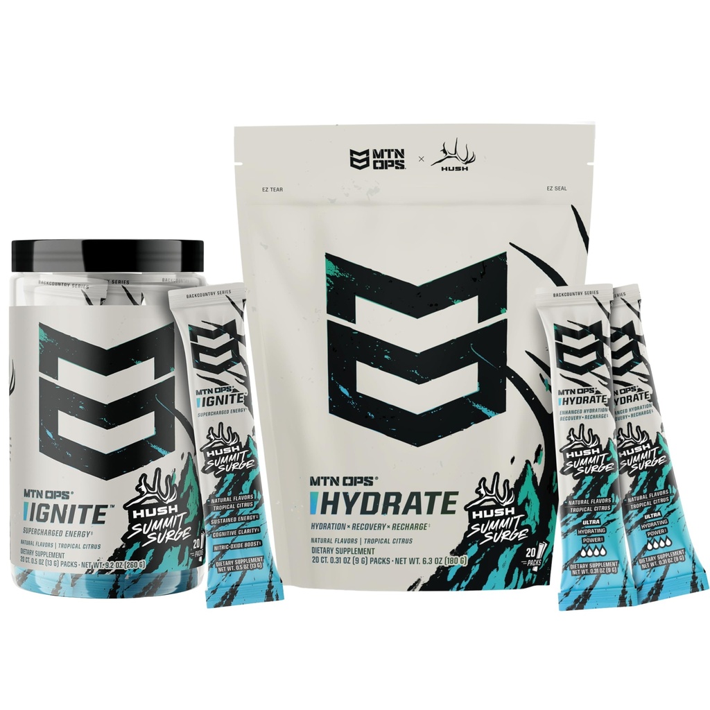 MTN OPS Hush Summit Surge Ignite Trail Packs & Hydrate Bundle
