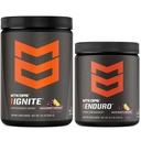 MTN OPS Ignite + Enduro Huckleberry Lemonade Bundle, Energy + Nitric Oxide Performance Stack, 200mg Caffeine Pre Workout + Stimulant-Free Endurance Support