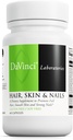 DaVinci Laboratuvarlar Saç, Skin & Nails - Diyetsel Supplement to Support Smooth,health Skin, Güçlü Nails and Hair Health* - C ve D3, Minerals, Biotin, çinko ve daha fazlası - Gluten-Free - 60 Capsules