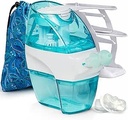 Navage Deluxe Bundle Nasal Arrigation System - Αλάτι Nasal Rinse Kit με 1 Μύτη Καθαριστικό, 30 Αλάτι Pods, Paisley Τσάντα Ταξιδιών και 1 Countertop Caddy