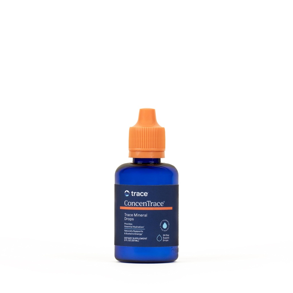 Trace Minerals ConcenTrace Trace Mineral Drops - Υγρό συμπλήρωμα για την υποστήριξη των οστών & κοινών - Βοηθήματα ενυδάτωσης & ηλεκτρολυτών Αποκατάσταση - Unflavored, 2 fl oz (24 εξυπηρετήσεις)