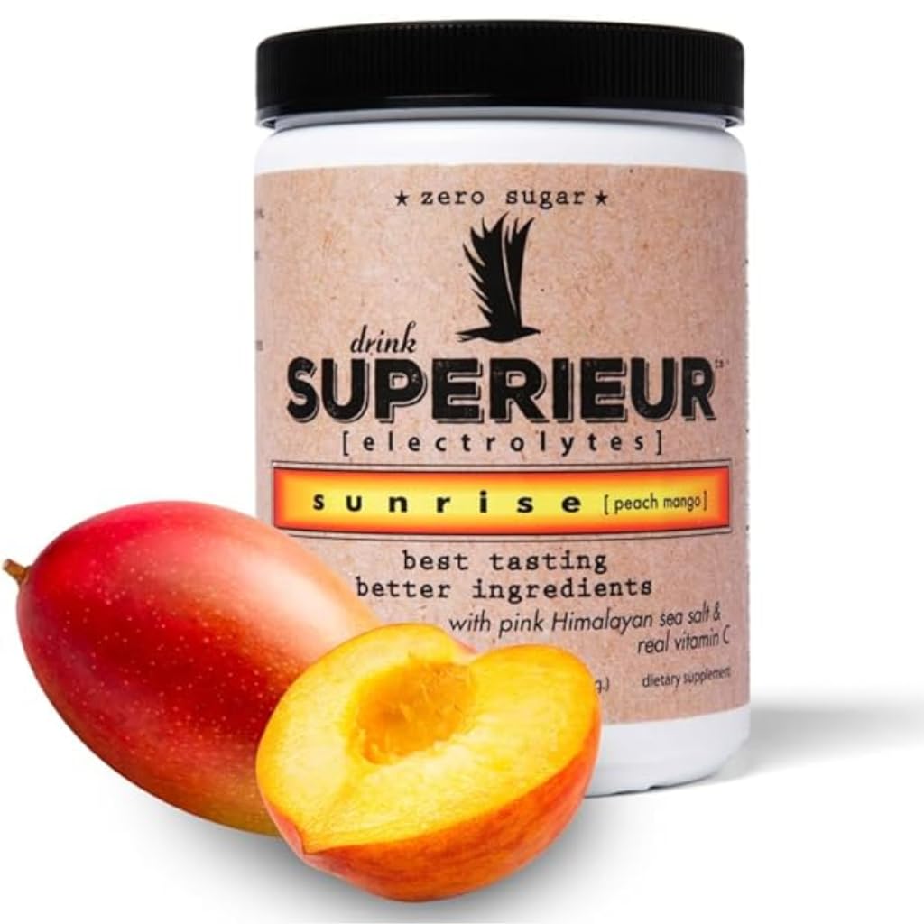 Superieur Sea Mineral Electrolyte Powder, Sunrise, 70 Servings