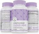 Cloud 9 - All Natural Sleep Aid Supplement - Rahatlama Vitamin & Herbal Formula - 10 mg Melatonin Food Magnisium L-Theanine 5-HTP GABA St. John's Wort Ashwagandha Chamomile & More 60 Vegan Capsules