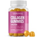 Kadınlar ve Erkekler için 2500mcg Biotin, çinko, C & E - Saç, Skin & Nail Desteği - Biotin ve Collagen Gummies - Lemon Flavor - 30 Hizmet