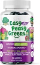 EasyPeasyGreens Daily Veggie Gummies for Kids - 90 Greens Gummies - Helps Picky Eaters Get Their Veggies in - Made with 10 Real Vegetable Extracts and 100% Vegan