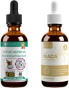 Rejuvica Health Active Adrenal + Active Maca - Destek Enerji + Stres - Daha İyi Absorpsiyon için Sıvı Teslimat - Rhodiola, Maca, Holy Basil, Ashwagandha & More!