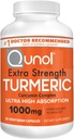 Qunol Turmeric Curcumin Capsules, 1000 mg Ekstra Güçlü Tamam, Patentli Hidro-plastik Teknoloji, Siyah Pepper ile Alternatif, 30 Veggie Capsules
