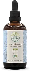 HerbEra Testosteronix B120 εκχύλισμα χωρίς αλκοόλ, συμπυκνωμένες σταγόνες υγρού: Ashwagandha, Tribulus Φρούτα, Saw Palmetto Berry, Cardamom Pods, Barrenwort, Fenugreek. Πάιν Πόλεν. Μείγμα τεστοστερόνης 4 Oz