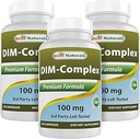 En İyi Doğallar DIM Kompleksi 100 mg 120 Capsules (120 Count (Pack of 3))