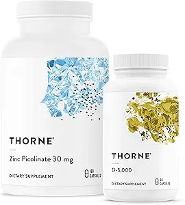 THORNE - Wellness Essentials - Immune ve Bone Support için çinko & Vitamin D3 Combo - 60 ila 180 hizmet