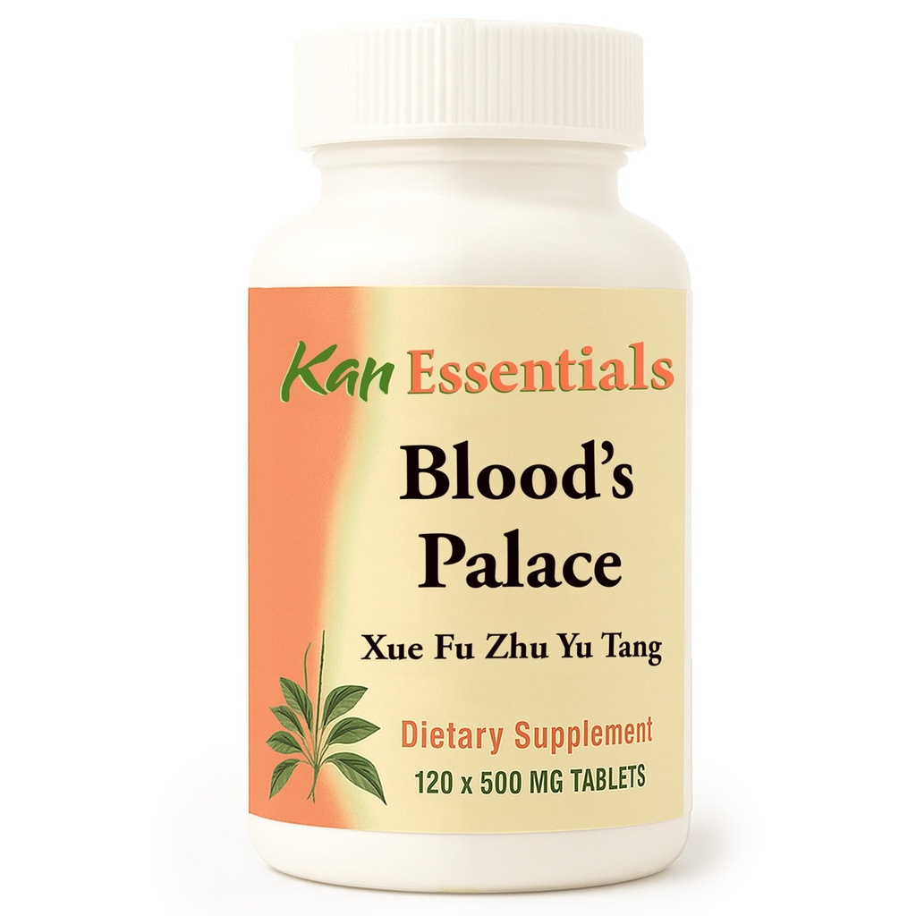 Kan Herb Company Blood’s Palace – Traditional Chinese Herbal Blend to Support Circulation, Liver Qi, Emotional Balance, and Overall Wellness, Herbal Supplement Tablets for Pets, 120 Tablets