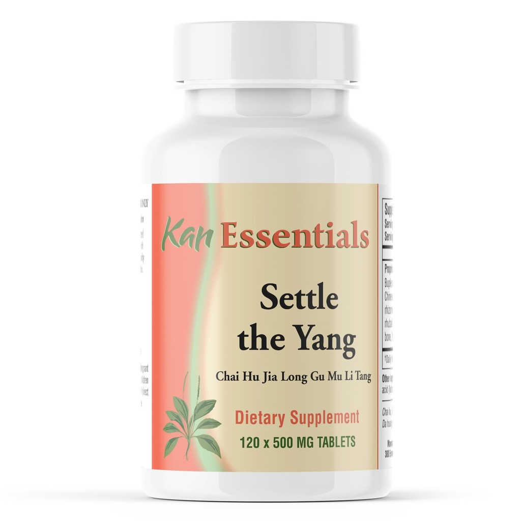 Kan Herb Company Settle the Yang – Traditional Chinese Herbal Blend for Dogs and Cats to Support Emotional Balance, Internal Harmony, & Cardiovascular Function, Herbal Supplement for Pets, 120 Tablets
