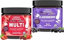 Llama Naturals Kids Multivitamin Gummies + Elderberry Gummies Bundle 