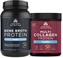 Eski Beslenme Kemik Broth protein Toz, Vanilla, 40 Hizmet + Çok Kolajn Protein Toz, Vanilla, 60 Hizmetler