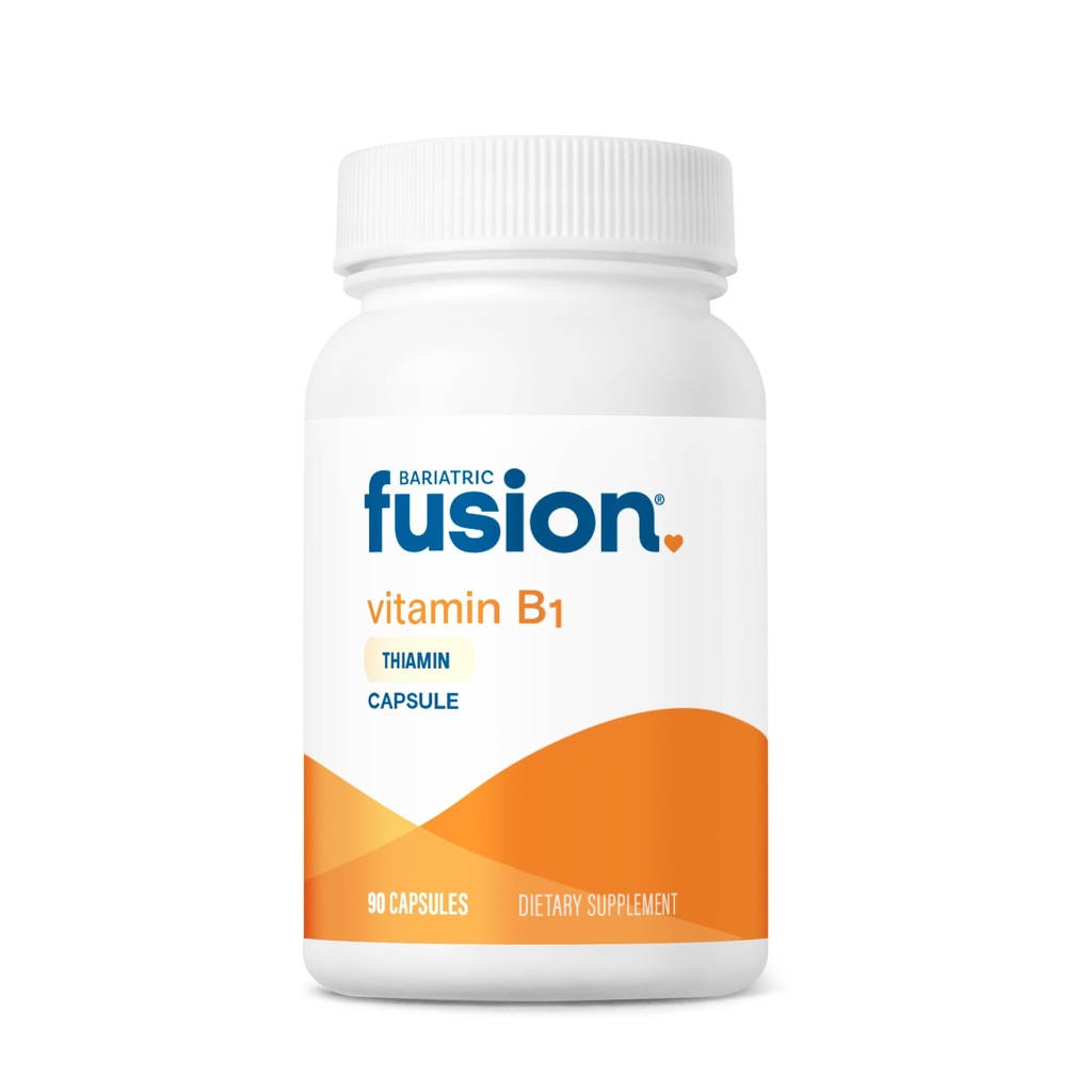 Bariatric Fusion Vitamin B1 (Thiamine) Bariatrik Cerrahi Hastaları Gastrik Bypass & Kol Gaztrektomi, Swallow Capsule, 90.
