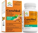 Terry Doğal CuraMed 375 mg - Beyin ve Immune Sağlık Desteği için Antioksi Supplement - Curcumin & Turmeric Essential Oil - Herbal Liver Desteği - 90 Softgels