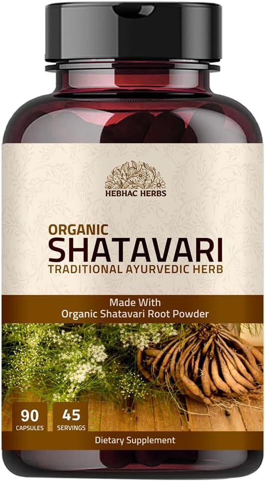 Shatavari Capsules 1000 mg | Organik Shatavari 45 Günlük Supply | Vata & Pitta için bir ayurvedic Herb (90 Capsules)