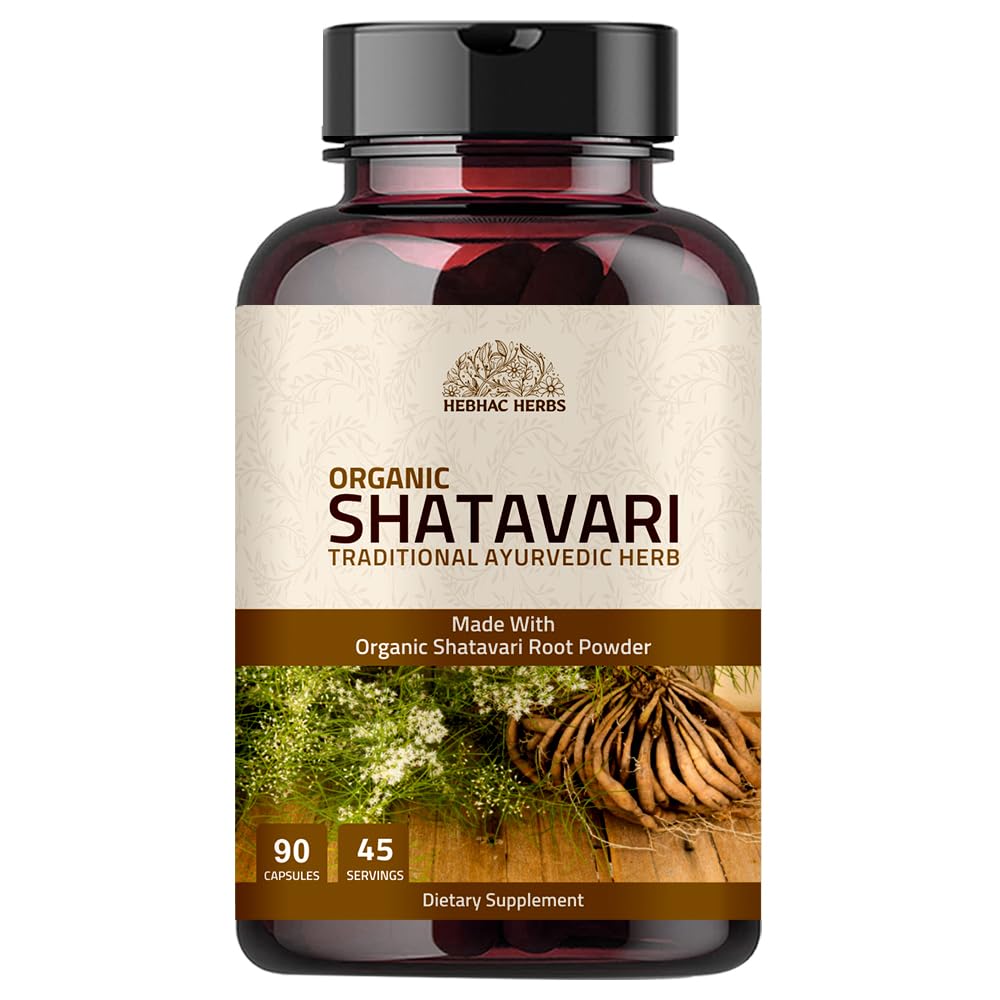 Shatavari Capsules 1000 mg | Organik Shatavari 45 Günlük Supply | Vata & Pitta için bir ayurvedic Herb (90 Capsules)
