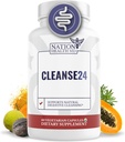 Cleanse24 - Insanlar için Wormwood, Papaya, Black Walnut - Herbal Intestinal Cleanse, Erkekler ve Kadınlar için Gut Cleanse, 60 Capsules