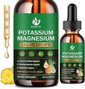 (2 Pack) Immune Health & Muscle Support için Potasyum Magnezyum Tamam, Yüksek Abhidrasyon, Üç Magnezyum Kompleksi ile Glycinate, Taurate, Citrate ve P Properties, Pinele Flavour, 1 Fl Oz Oz Oz