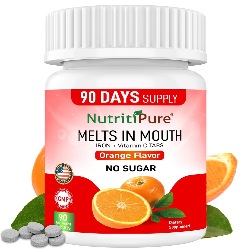 Kadınlar/Erkekler (Carbonyl Iron 18 mg ile C 30 mg) Tablet Orange Flavor 90 Kont (1)