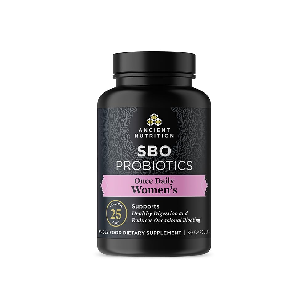 Kadınlar için Eski Beslenme Probiyotikleri, Daily Women's Probiyotiks 30ct, Digestive Support and Reduces Occasional Bloating, Made with Chaste Tree Berry and Amla Berry, 25 Milyar CFUs*