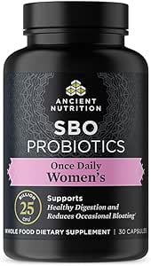 Kadınlar için Eski Beslenme Probiyotikleri, Daily Women's Probiyotiks 30ct, Digestive Support and Reduces Occasional Bloating, Made with Chaste Tree Berry and Amla Berry, 25 Milyar CFUs*
