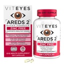 Viteyes AREDS 2 Zinc Free Macular Support, Φυσικό αλλεργιογόνο Δωρεάν κάψουλες με βιταμίνη Ε, βιταμίνη C, Lutein & Zeaxanthin, Χωρίς ψευδάργυρο, χωρίς χαλκό, μάτι γιατρός εμπιστεύονται, Κατασκευάζεται στις ΗΠΑ, 120 Ct
