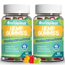 2 Πακέτο κάνναβης Gummies, 1.500.000 επιπλέον ενίσχυση οργανική κάνναβη Gummies, συμπλήρωμα κάνναβης Gummy με εκχύλισμα λαδιού κάνναβης, 120 Gummies