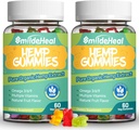 2 Pack Hemp Gummies, 1.500,000 Ekstra Güç Organik Hemp Gummies, Hemp Supplement Gummy with Hemp Oil Extract, 120 Gummies