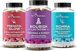 Φυσικό μεταγεννητικό Bundle – Nourish, Momma, Glow για τη Νοσηλευτική, Digestion, Healthy Baby and Mom