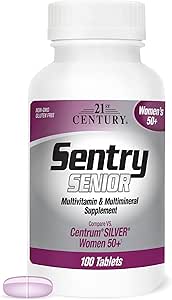 21. Yüzyıl Sentry Senior Women 50 Plus Tabletleri, 100 Kont (27542)