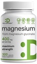 Magnezyum Glycinate 400 mg, 300 Capsules | Easy Abions | Essential Mineral Supplement for Muscle, Sleep, & Heart Health