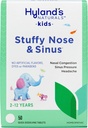 Παιδιά του Hyland Stuffy Mose και Sinus Tablets, Ψυχρή Ιατρική για Παιδιά Ηλικίας 2 και άνω, Κεφαλαλγία Ανακούφιση και Nasινικό αποσυμφορητικό, Γρήγορη Διάλυση Tablets, 50 Count