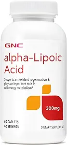 GNC Alpha-Lipoic Acid 300mg, Plays an Important Role in Cell Energy Metabolism, 60 Count