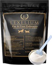 Köpekler ve Kediler için Dermatitis Skin ve Coat Supplement - Sağlıklı Cilt ve Köpekler ve Kediler için Fur - w/Itch, Kuru Skin + Diğer Symptom - Doğal Vet-Approved Toz Formula - 200G