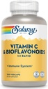 SOLARAY Vitamin C 500 mg ile Citrus Bioflavonoyaks, 1:1 - Antioksi ve Immune Support Supplement - C with Rose HIPS and Acerola, Vegan, 60-Day Garanti, 125 Hizmet, 250 VegCaps