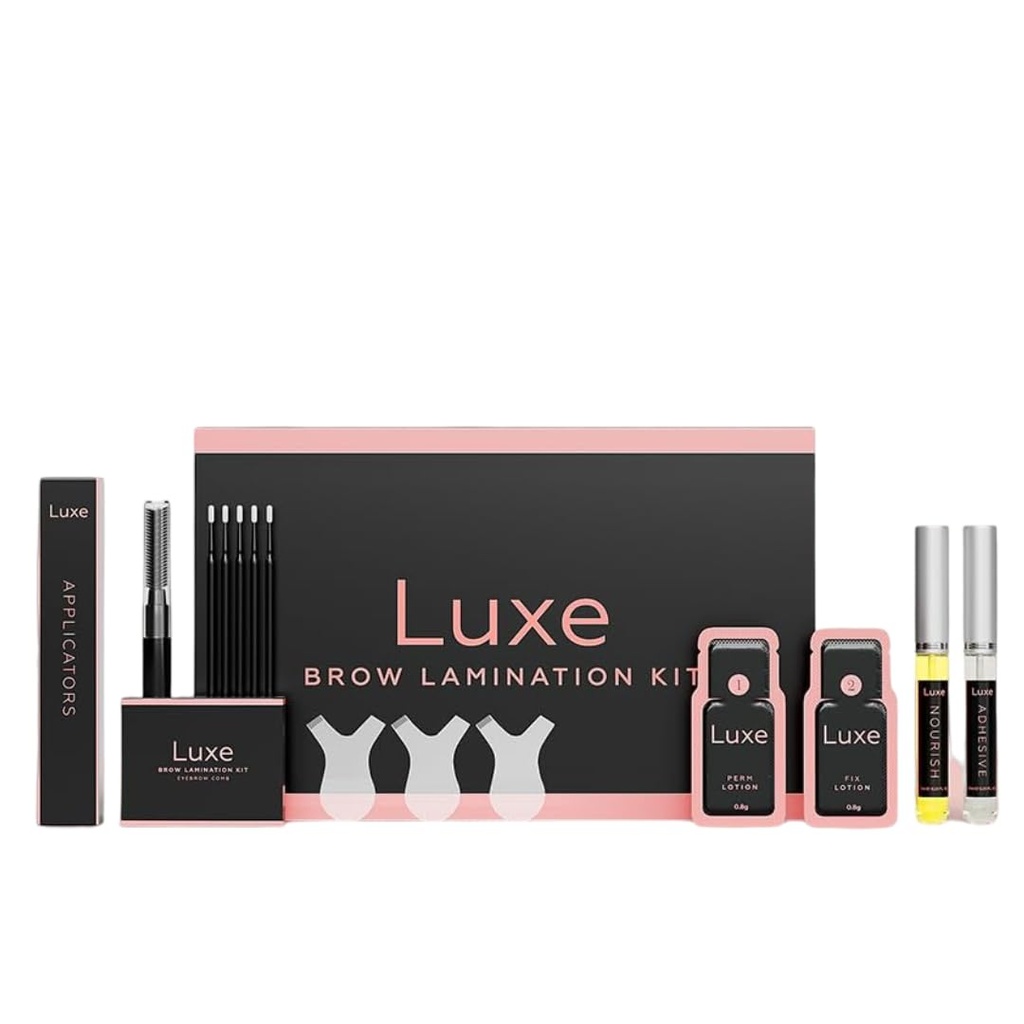 Pro Eyebrow Lamination Kit by Luxe Cosmetics - Perfectly Laminated Brows for 8 Weeks - Easy DIY, 3 Full Applications - Complete Brow Lamination kit (Eyebrow Lamination Kit)
