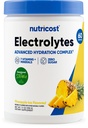 Nutricost Electrolytes Complex Powder (Pineapple Ice) 60 Servings | Advanced Hydration Complex, 7 Vitamins + Minerals, Zero Sugar, Sweetened with Stevia, Gluten-Free, GMO-Free